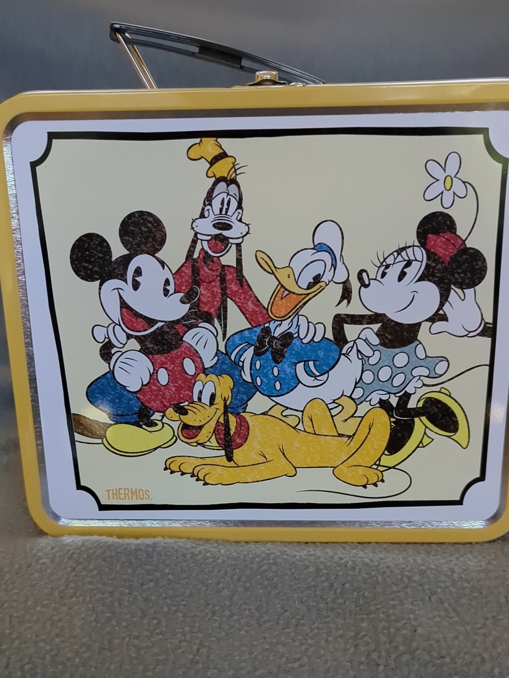Thermos Metal Lunch Box. Retro Disney Figures